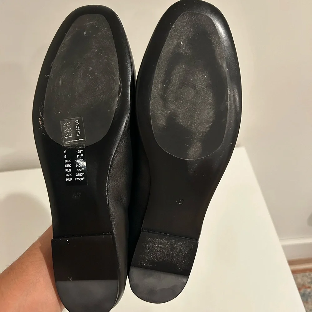 COS Women's Black Mary Jane Ballet Flats with Buckle - Picture 4 of 7